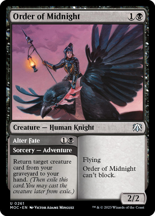 Order of Midnight // Alter Fate [March of the Machine Commander] | Rook's Games and More