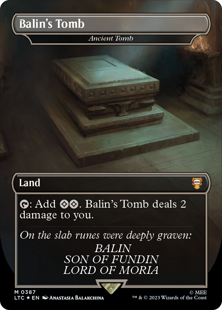 Balin's Tomb - Ancient Tomb (Surge Foil Realms and Relics) [The Lord of the Rings: Tales of Middle-Earth Commander] | Rook's Games and More