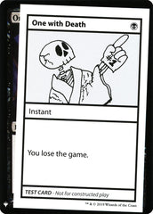 One with Death [Mystery Booster Playtest Cards]