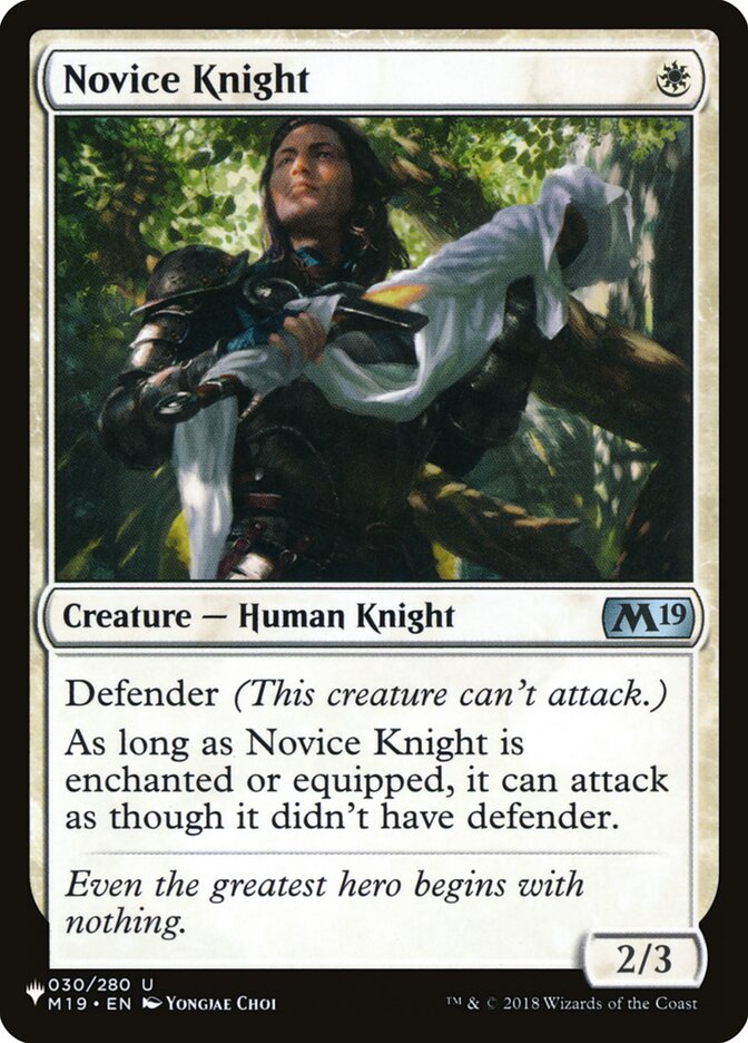 Novice Knight [The List] | Rook's Games and More