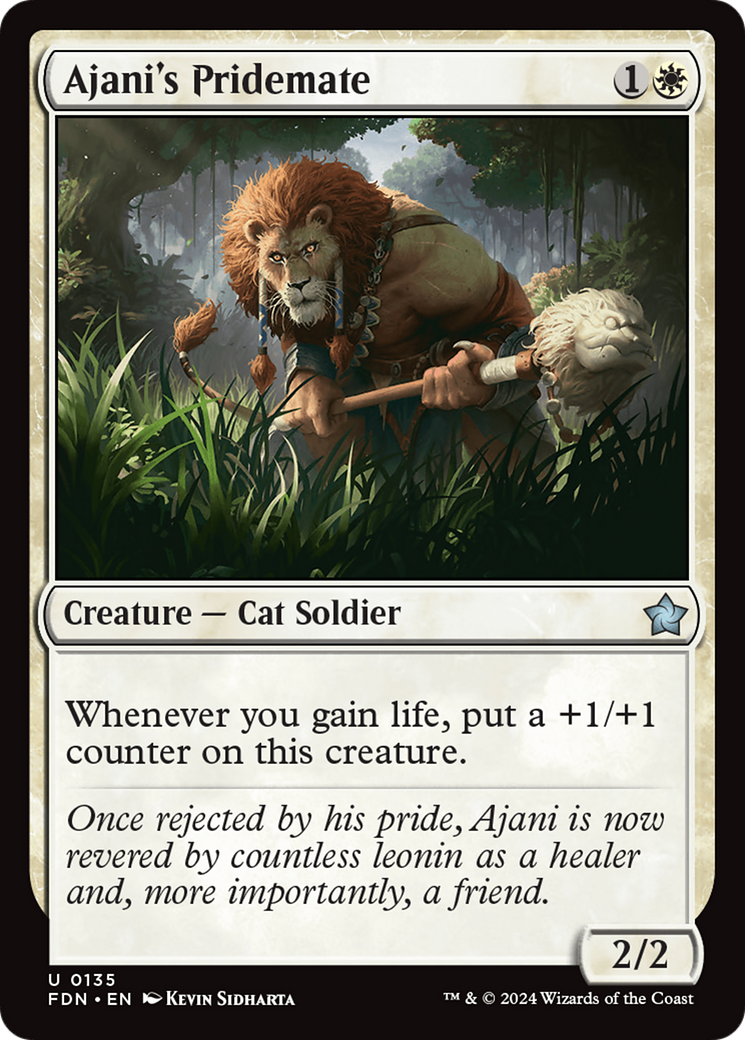 Ajani's Pridemate [Foundations] | Rook's Games and More