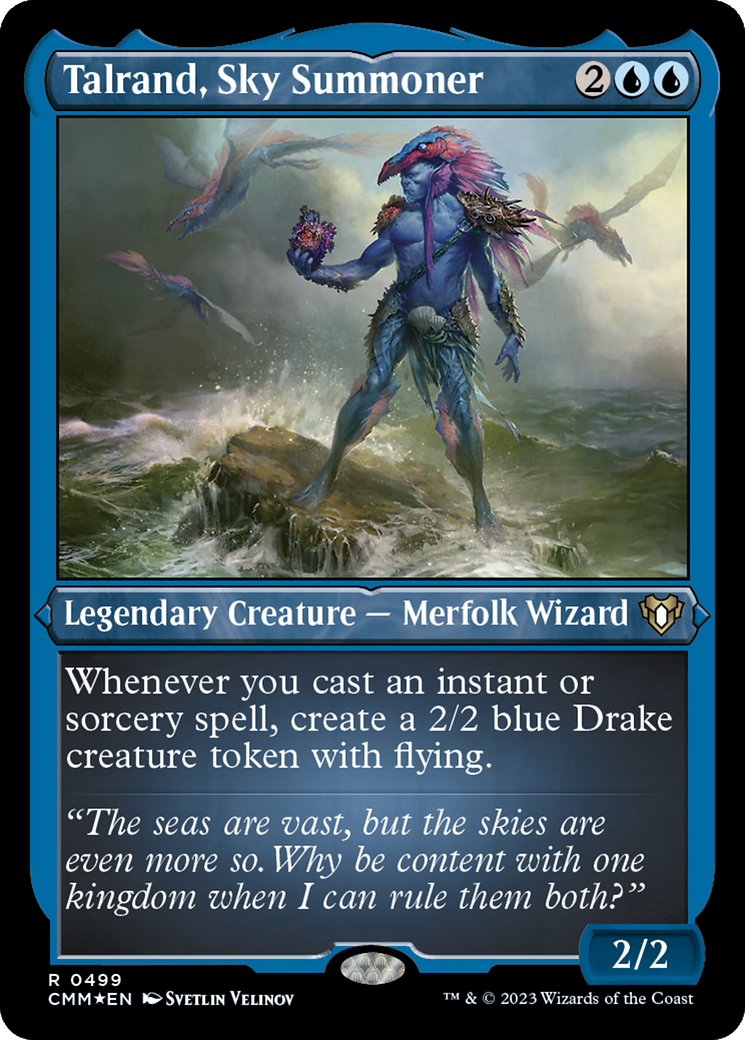 Talrand, Sky Summoner (Foil Etched) [Commander Masters] | Rook's Games and More