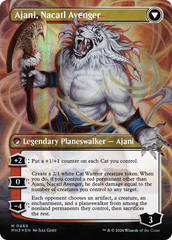 Ajani, Nacatl Pariah // Ajani, Nacatl Avenger (Borderless) (Textured Foil) [Modern Horizons 3] | Rook's Games and More