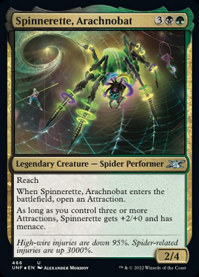 Spinnerette, Arachnobat (Galaxy Foil) [Unfinity] | Rook's Games and More