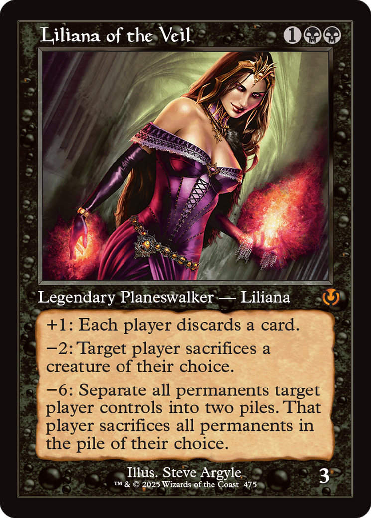 Liliana of the Veil (Retro Frame) [Innistrad Remastered] | Rook's Games and More