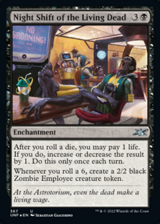 Night Shift of the Living Dead (Galaxy Foil) [Unfinity] | Rook's Games and More