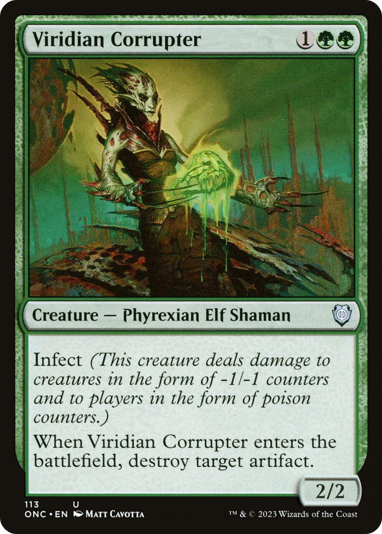 Viridian Corrupter [Phyrexia: All Will Be One Commander] | Rook's Games and More