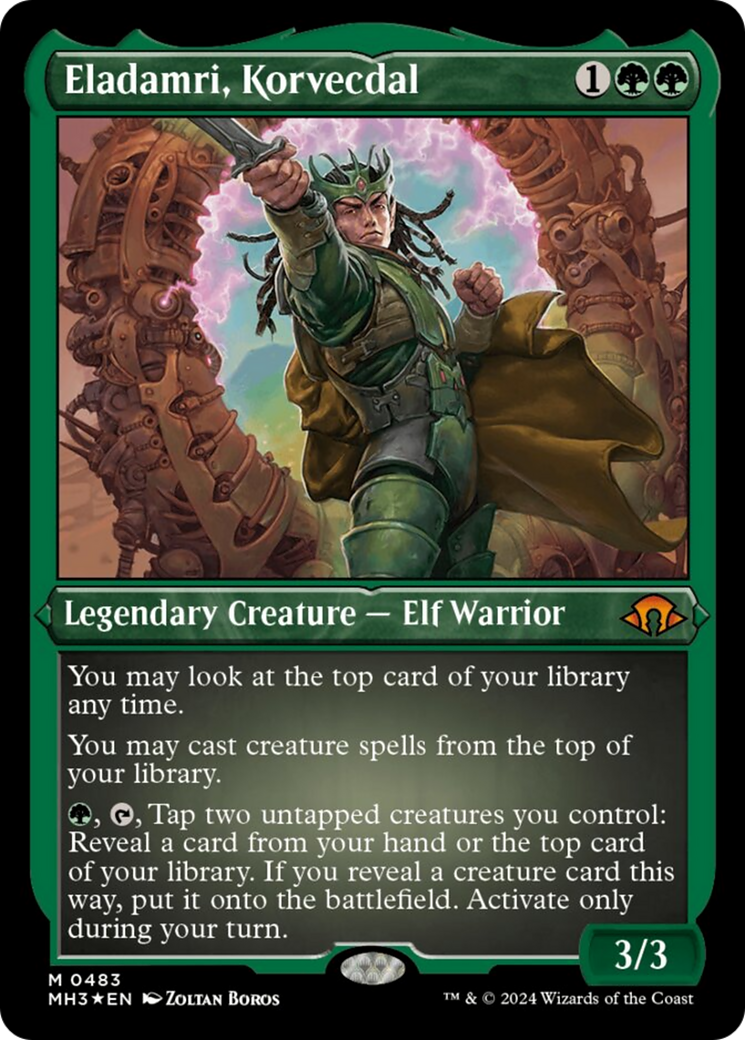 Eladamri, Korvecdal (Foil Etched) [Modern Horizons 3] | Rook's Games and More