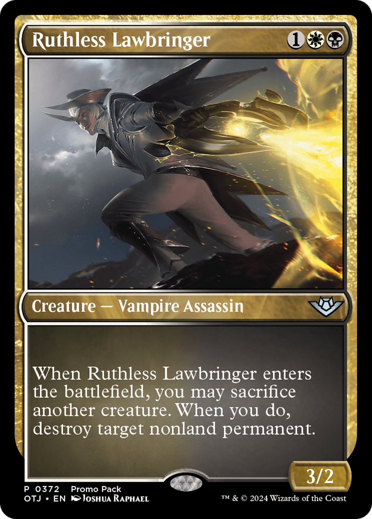 Ruthless Lawbringer (Promo Pack) [Outlaws of Thunder Junction Promos] | Rook's Games and More