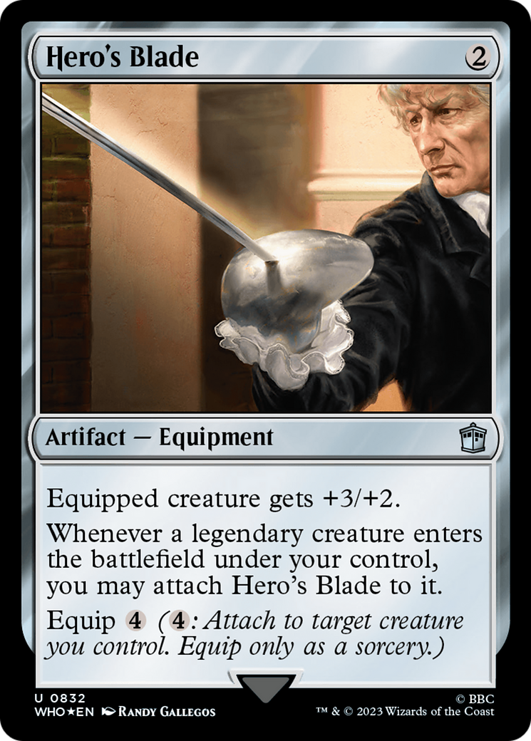 Hero's Blade (Surge Foil) [Doctor Who] | Rook's Games and More