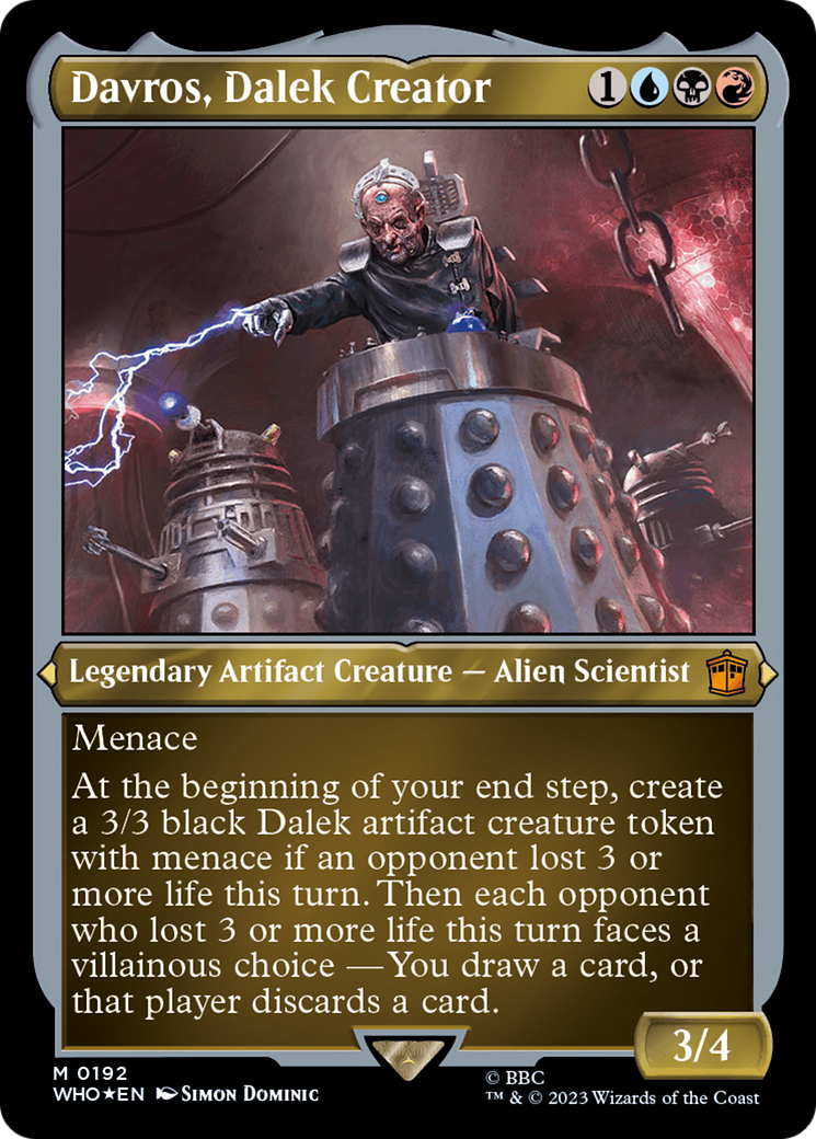 Davros, Dalek Creator (Display Commander) - Thick Stock [Doctor Who] | Rook's Games and More