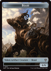 Construct // Beast (0011) Double-Sided Token [Aetherdrift Tokens] | Rook's Games and More