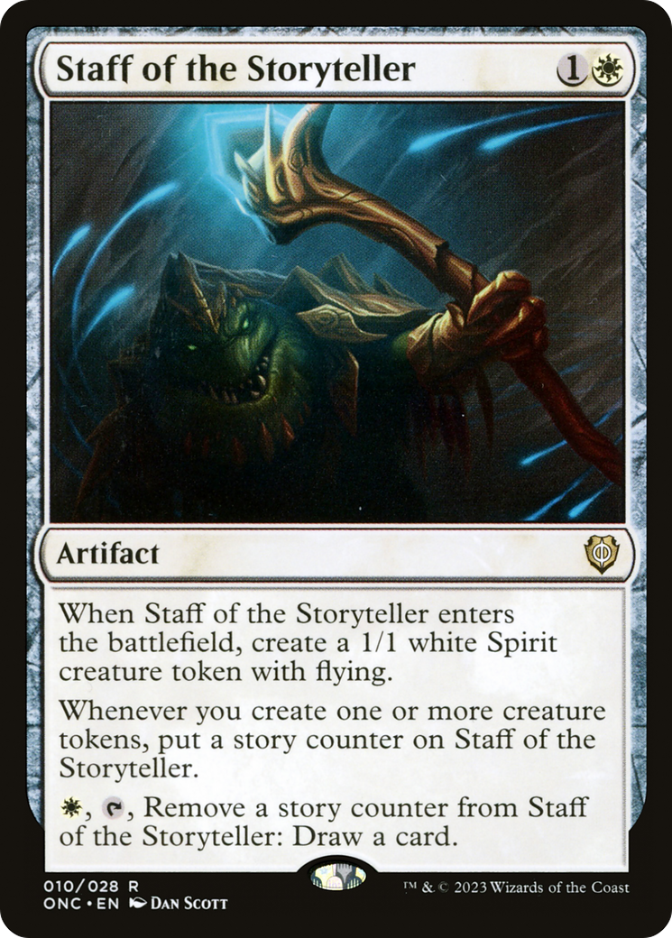 Staff of the Storyteller [Phyrexia: All Will Be One Commander] | Rook's Games and More