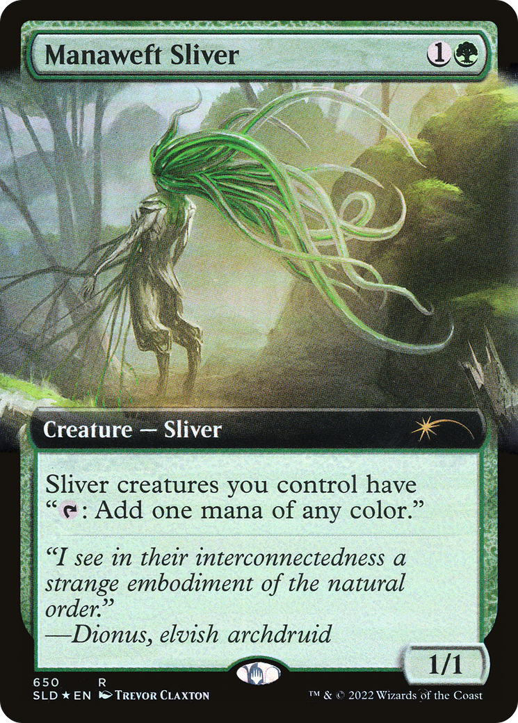 Manaweft Sliver (Extended Art) [Secret Lair Drop Promos] | Rook's Games and More