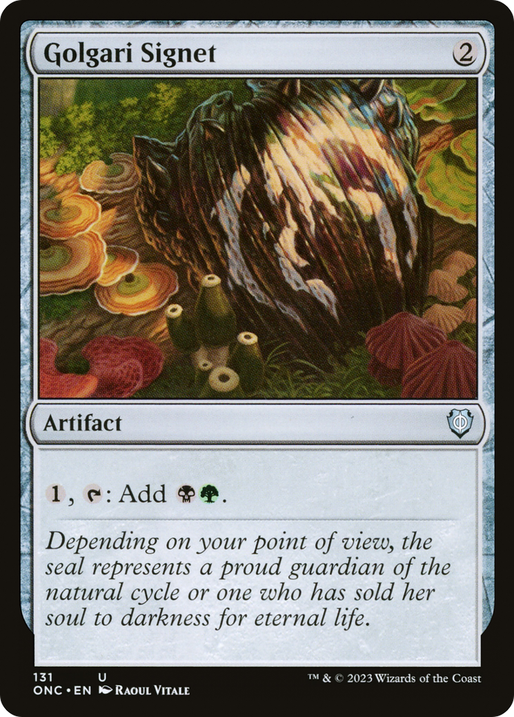 Golgari Signet [Phyrexia: All Will Be One Commander] | Rook's Games and More