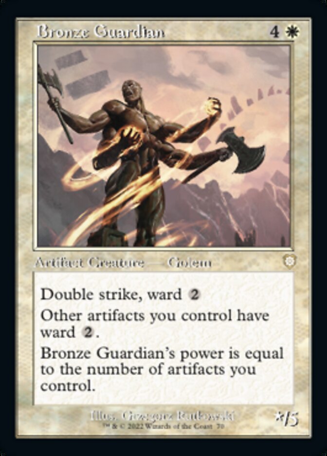 Bronze Guardian (Retro) [The Brothers' War Commander] | Rook's Games and More