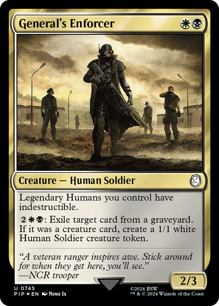General's Enforcer (Surge Foil) [Fallout] | Rook's Games and More