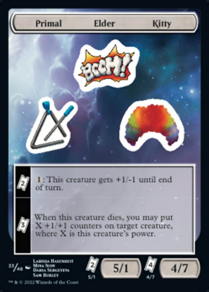 Primal Elder Kitty [Unfinity Stickers] | Rook's Games and More