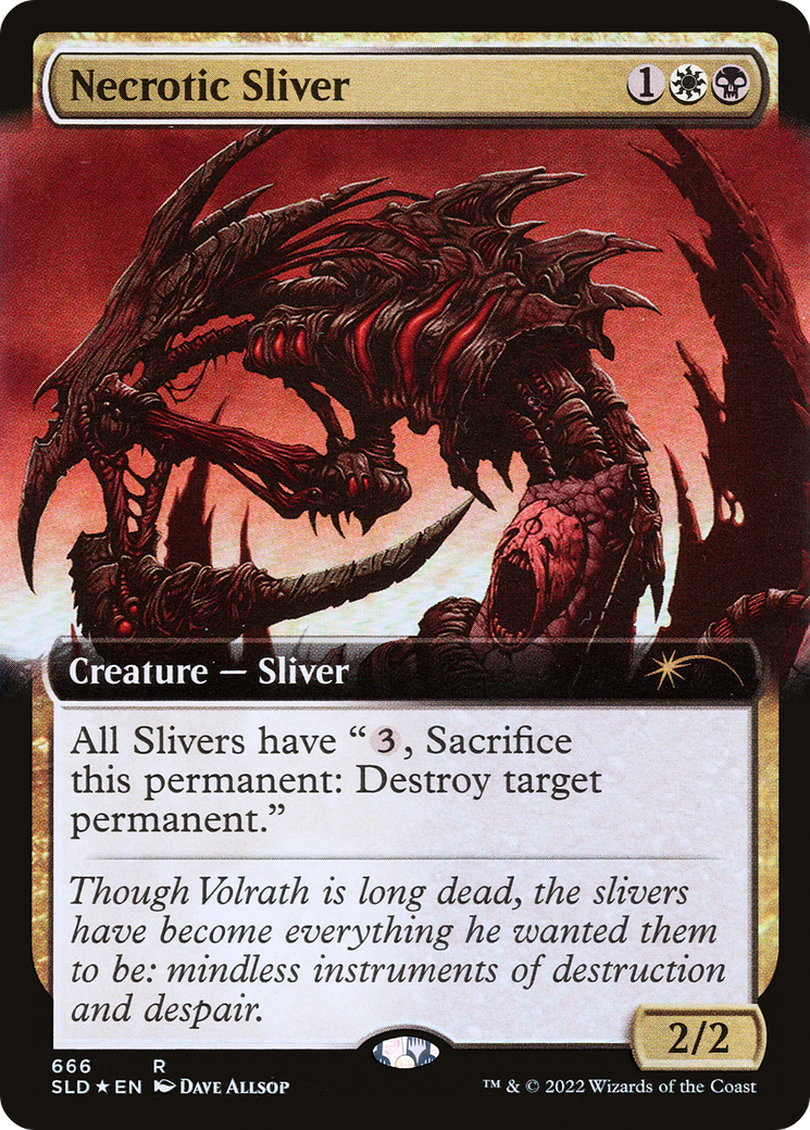 Necrotic Sliver (Extended Art) [Secret Lair Drop Promos] | Rook's Games and More