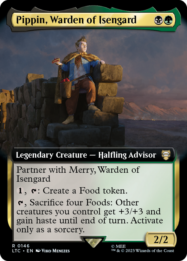 Pippin, Warden of Isengard (Extended Art) [The Lord of the Rings: Tales of Middle-Earth Commander] | Rook's Games and More