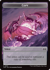 Copy // Dragon (0014) Double-Sided Token [Tarkir: Dragonstorm Commander Tokens] | Rook's Games and More