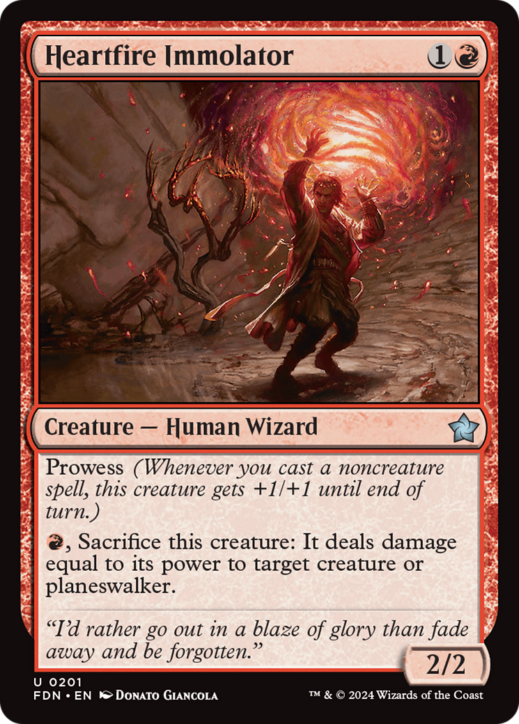 Heartfire Immolator [Foundations] | Rook's Games and More