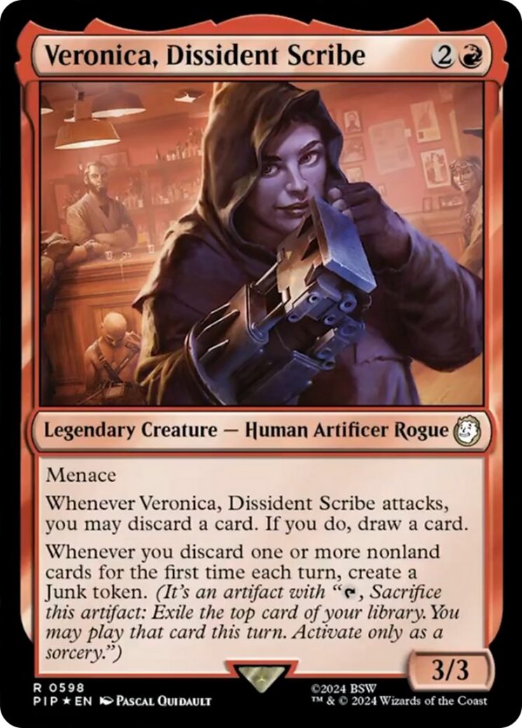 Veronica, Dissident Scribe (Surge Foil) [Fallout] | Rook's Games and More