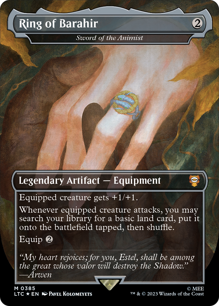 Ring of Barahir - Sword of the Animist (Surge Foil Realms and Relics) [The Lord of the Rings: Tales of Middle-Earth Commander] | Rook's Games and More