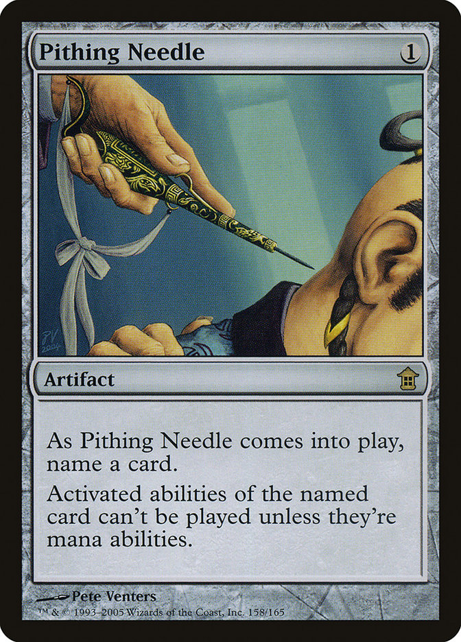 Pithing Needle [Saviors of Kamigawa] | Rook's Games and More