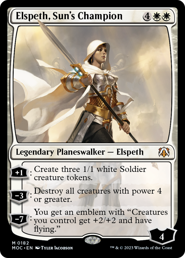 Elspeth, Sun's Champion [March of the Machine Commander] | Rook's Games and More