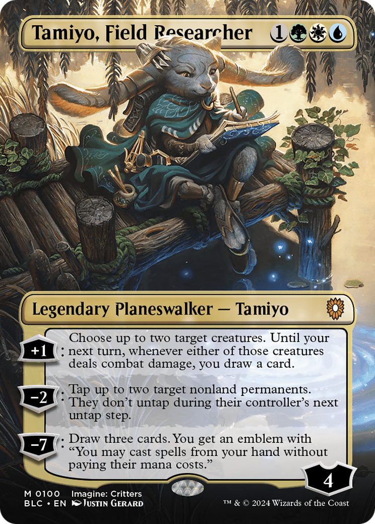 Tamiyo, Field Researcher (Borderless) [Bloomburrow Commander] | Rook's Games and More