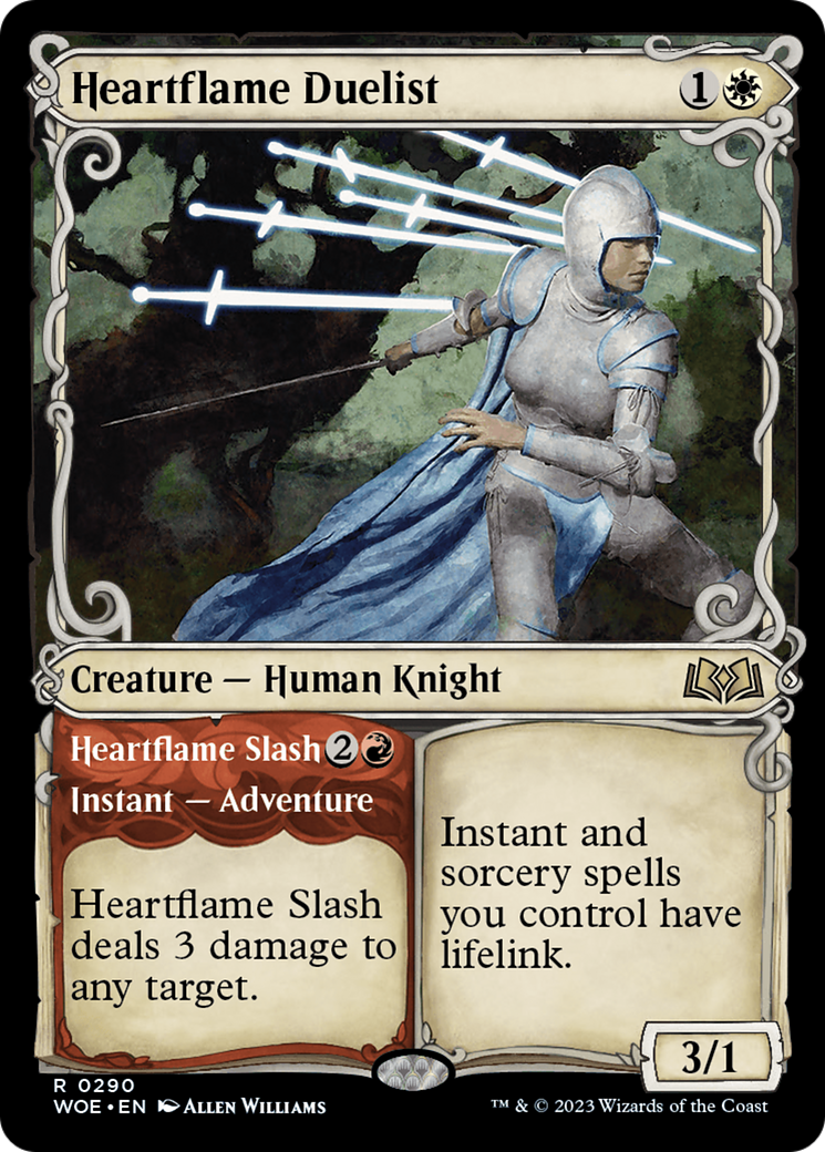 Heartflame Duelist // Heartflame Slash (Showcase) [Wilds of Eldraine] | Rook's Games and More