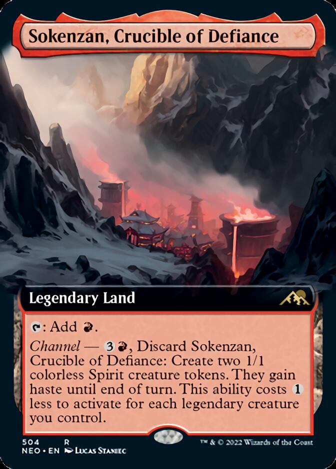 Sokenzan, Crucible of Defiance (Extended Art) [Kamigawa: Neon Dynasty] | Rook's Games and More