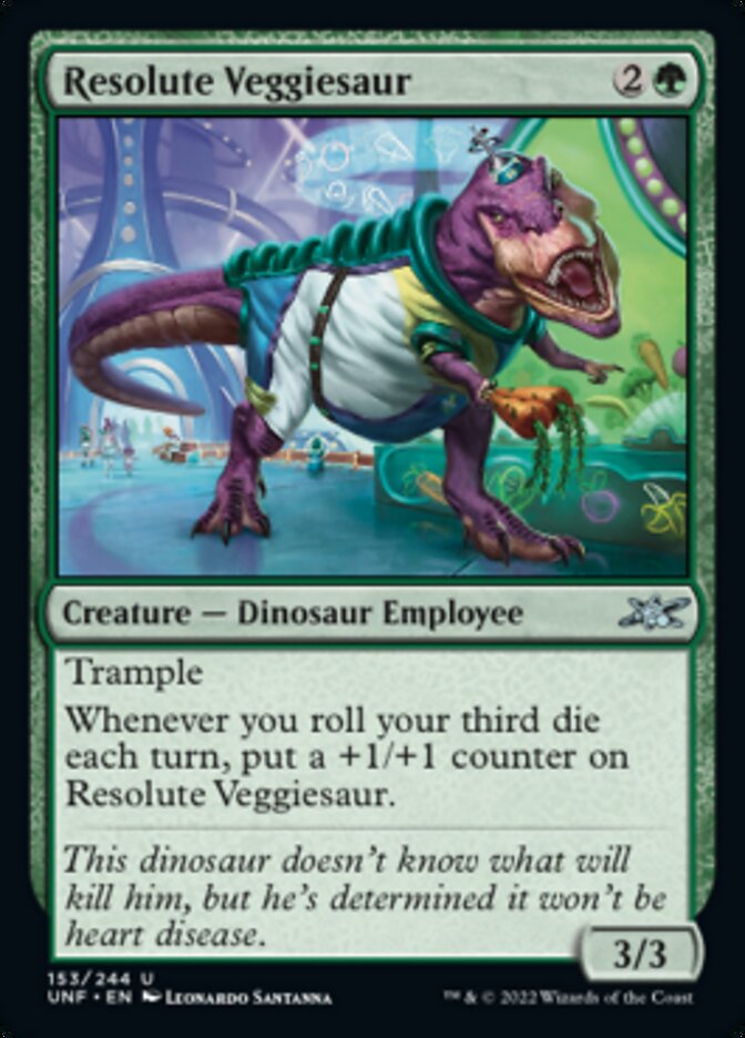 Resolute Veggiesaur [Unfinity] | Rook's Games and More