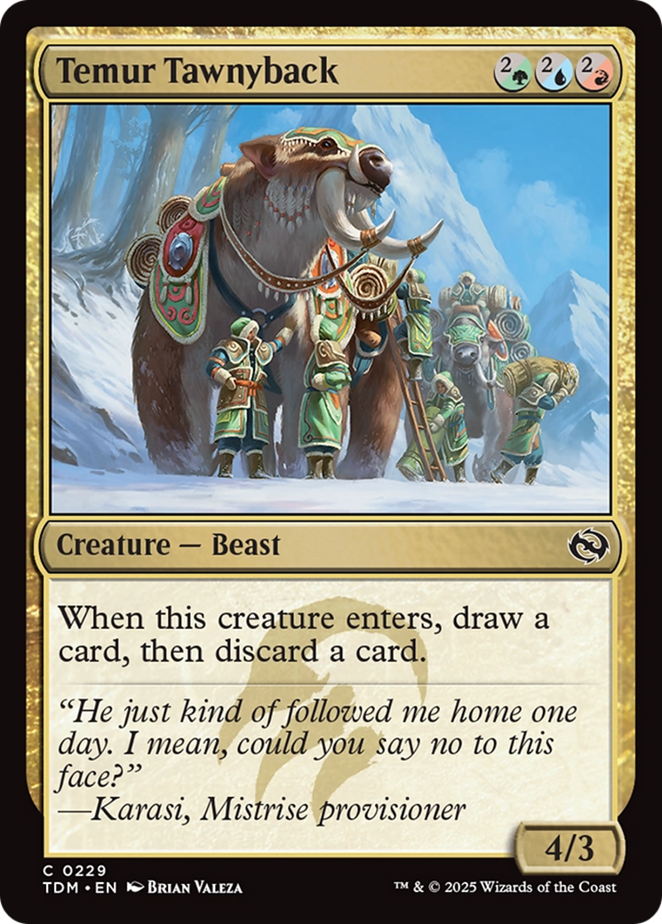 Temur Tawnyback [Tarkir: Dragonstorm] | Rook's Games and More