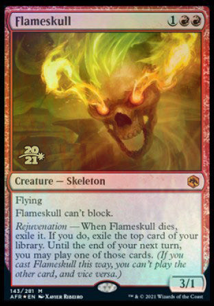 Flameskull [Dungeons & Dragons: Adventures in the Forgotten Realms Prerelease Promos] | Rook's Games and More
