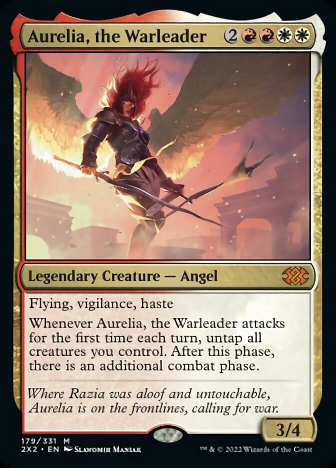 Aurelia, the Warleader [Double Masters 2022] | Rook's Games and More