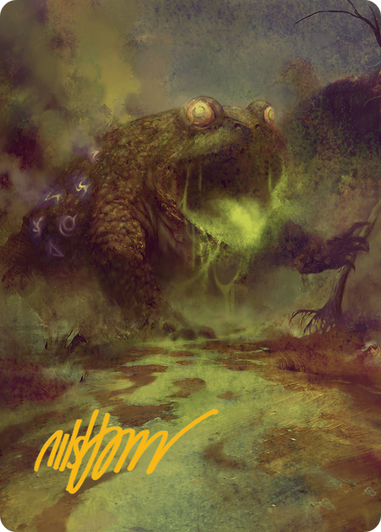 The Gitrog Monster Art Card (Gold-Stamped Signature) [Bloomburrow Art Series] | Rook's Games and More