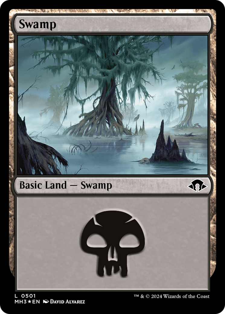 Swamp (0501) (Ripple Foil) [Modern Horizons 3] | Rook's Games and More