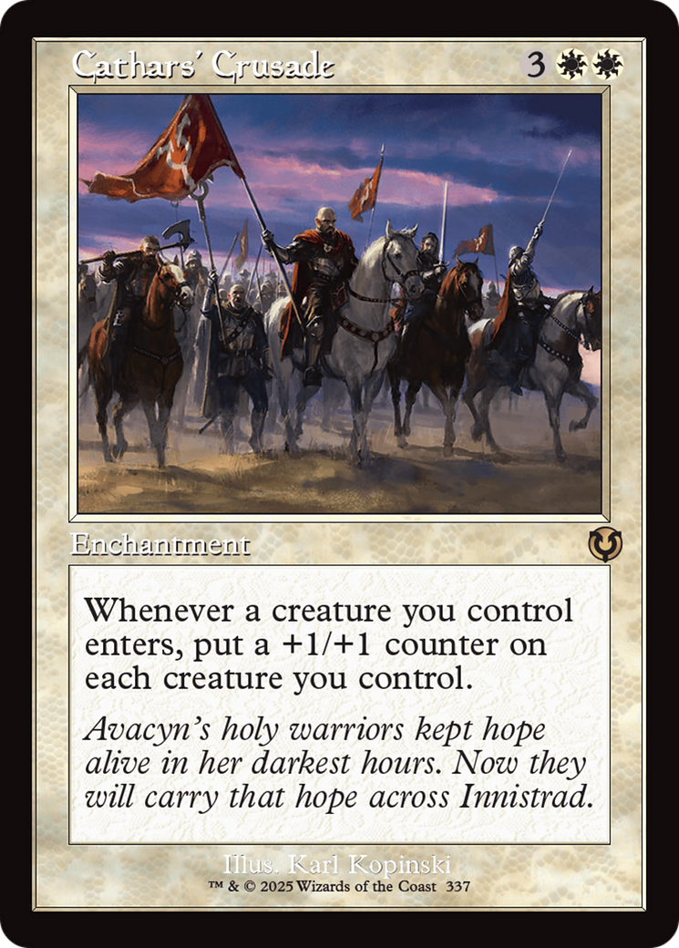Cathars' Crusade (Retro Frame) [Innistrad Remastered] | Rook's Games and More