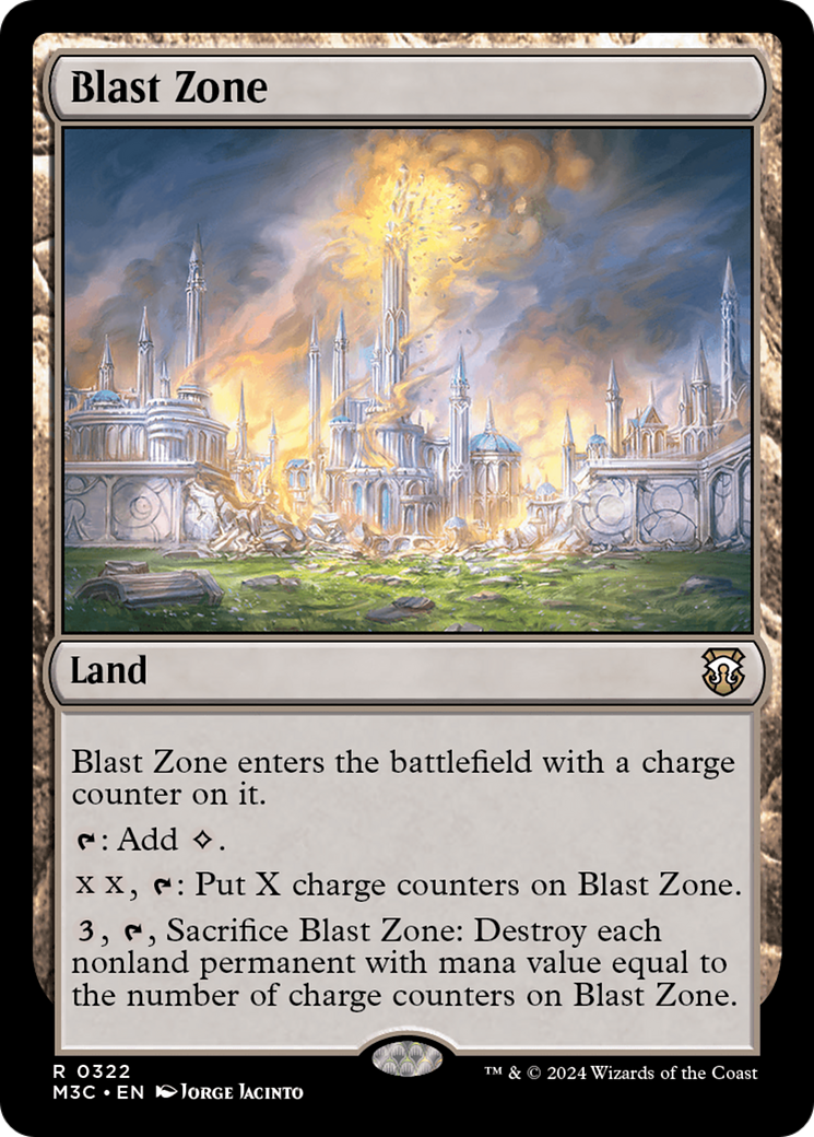 Blast Zone (Ripple Foil) [Modern Horizons 3 Commander] | Rook's Games and More