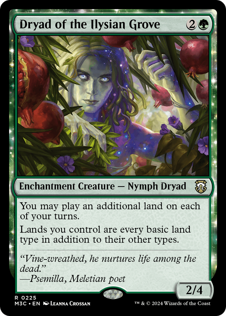 Dryad of the Ilysian Grove (Ripple Foil) [Modern Horizons 3 Commander] | Rook's Games and More