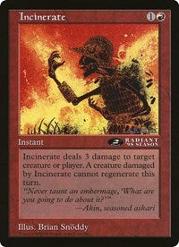 Incinerate (Oversized) [Oversize Cards] | Rook's Games and More