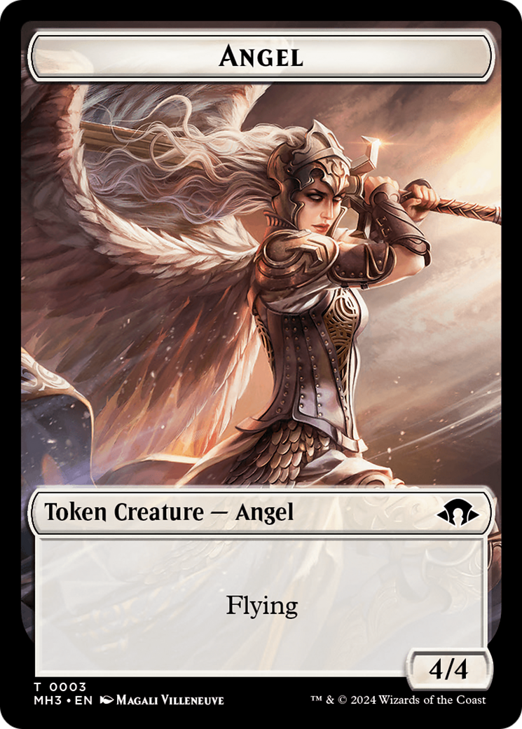 Angel Token [Modern Horizons 3 Tokens] | Rook's Games and More