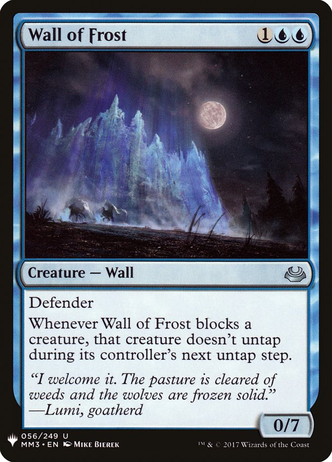 Wall of Frost [Mystery Booster] | Rook's Games and More