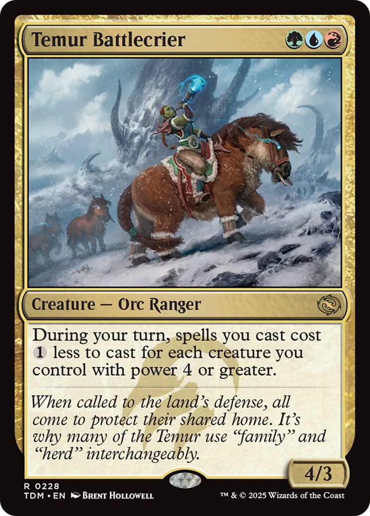 Temur Battlecrier [Tarkir: Dragonstorm] | Rook's Games and More