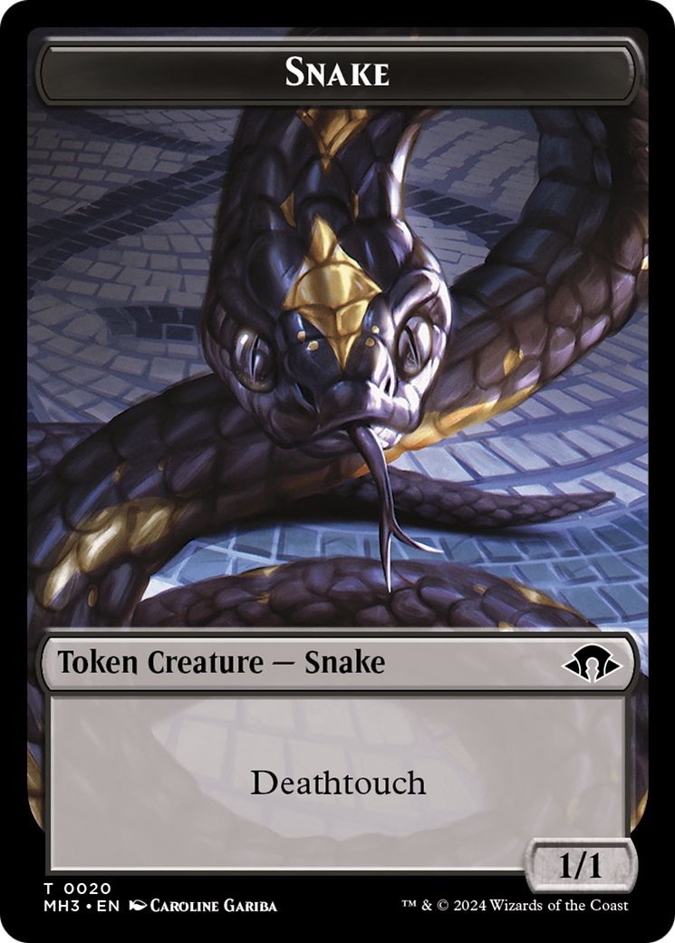 Phyrexian Germ // Snake Double-Sided Token [Modern Horizons 3 Tokens] | Rook's Games and More