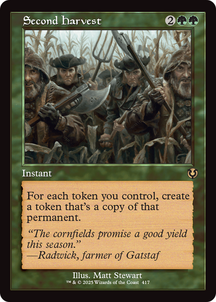 Second Harvest (Retro Frame) [Innistrad Remastered] | Rook's Games and More