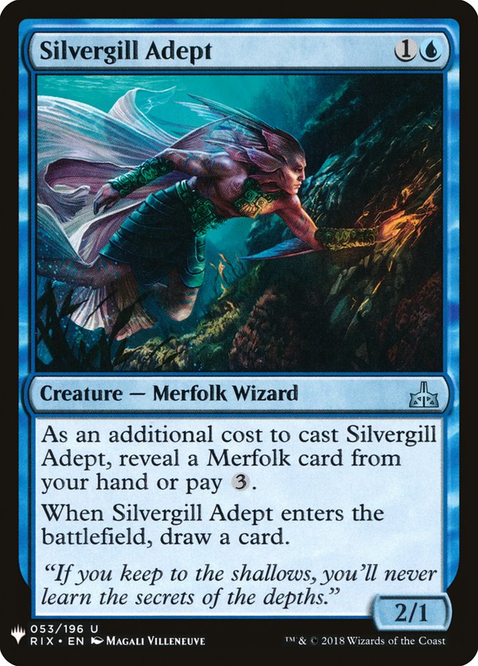 Silvergill Adept [Mystery Booster] | Rook's Games and More
