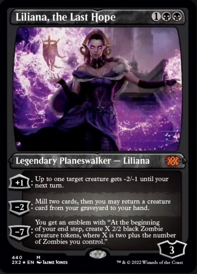 Liliana, the Last Hope (Foil Etched) [Double Masters 2022] | Rook's Games and More